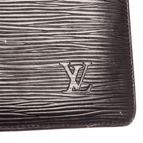 louis vuitton epi clutch black|louis vuitton epi leather wallet.